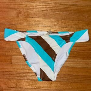Striped bikini bottom